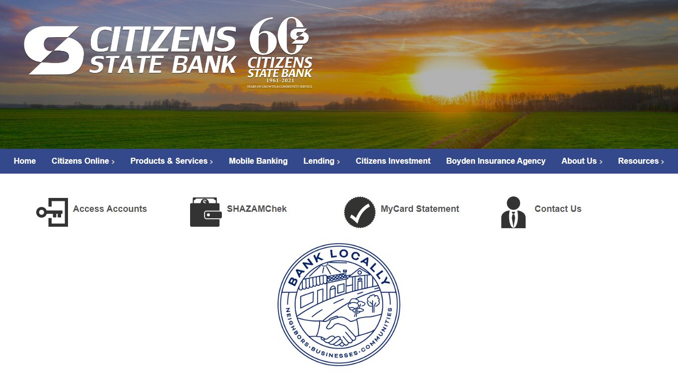 Citizens State Bank of Sheldon and Boyden